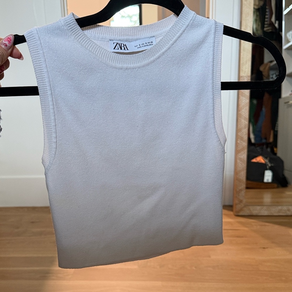 Zara Cream Knit Top